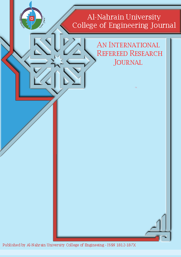 					View Vol. 19 No. 1 (2016): Al-Nahrain University College of Engineering Journal
				